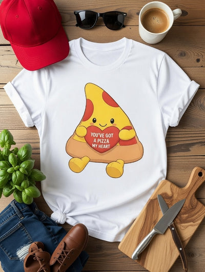 Cute Pizza My Heart T-Shirt | Funny Valentine's Day Gift