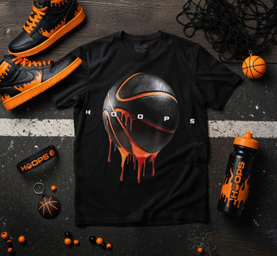 Dripping Basketball HOOPS Streetwear Tee