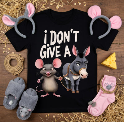 Mouse Donkey I Don't Give A Tee