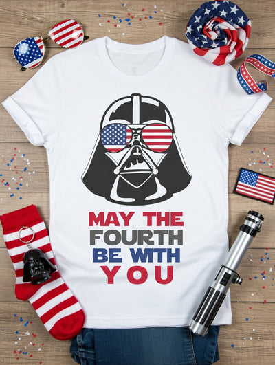 Patriotic Darth Vader May the Fourth T-Shirt
