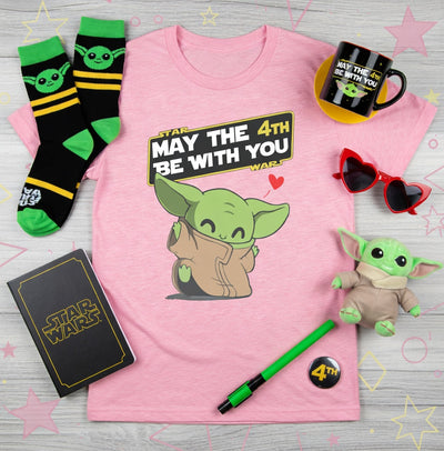 Grogu May the 4th Heart Star Wars Tee