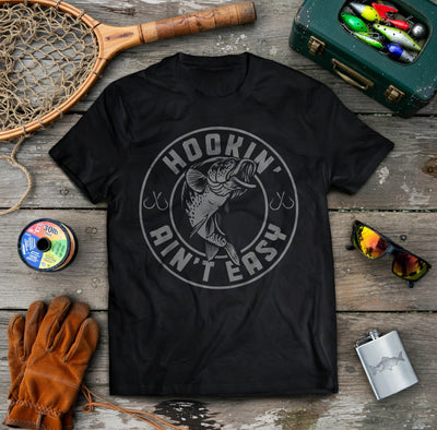 Bass Hookin' Ain't Easy Vintage T-Shirt