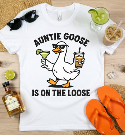 Auntie Goose Cocktails On The Loose Tee