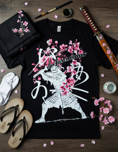 Samurai Cherry Blossom Katana Art