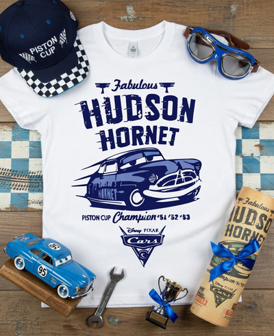 Hudson Hornet Piston Cup Champion Cars Tee