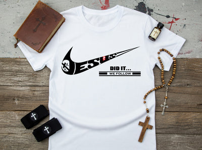 Jesus Swoosh Faith Parody T-Shirt
