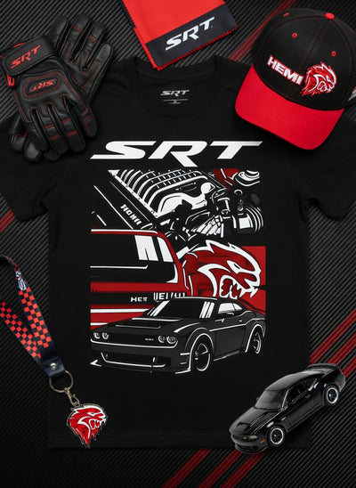 SRT HEMI Dragon Muscle Car Graphic Tee