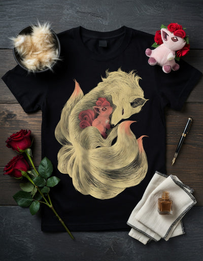 Alolan Ninetales Vulpix Protective Embrace Pokémon Art