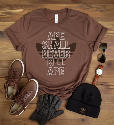 Ape Shall Never Kill Ape Trefoil Tee | Planet of the Apes Inspired