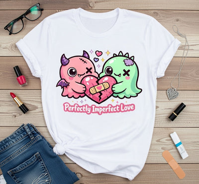 Perfectly Imperfect Love Kawaii Monster Heart T-Shirt