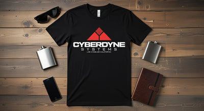 Cyberdyne Systems T2 Skynet Logo Black Sci-Fi Tee