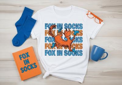Dr. Seuss Fox in Socks Whimsical Graphic T-Shirt | Wild Creation Station