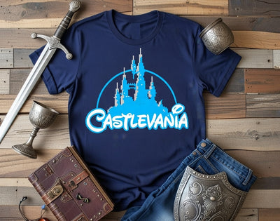 Castlevania Pixel Castle Fan DTF T-Shirt
