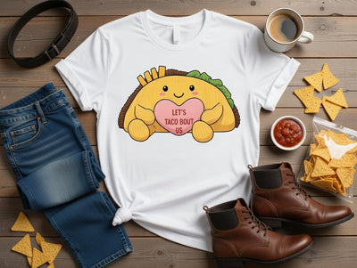 Let's Taco 'Bout Us Cute Love T-Shirt