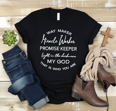 Way Maker Miracle Worker Christian Faith T-Shirt
