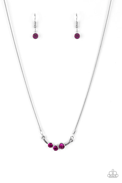 Sparkling Stargazer - Pink - Necklace