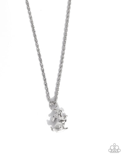 Pet Rabbit - Silver - Necklace