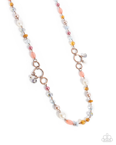 Eclectic Embrace - Copper - Necklace
