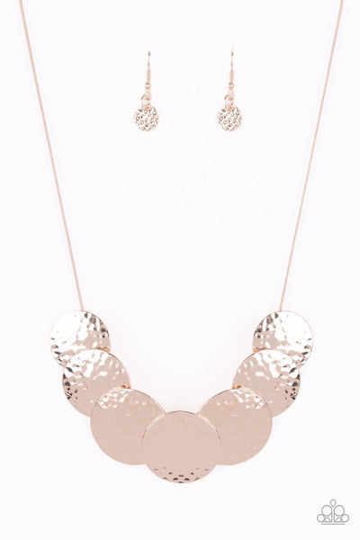 RADIAL Waves - Rose Gold - Necklace