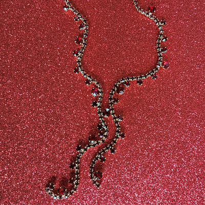 Glittery Getaway - Red - Necklace