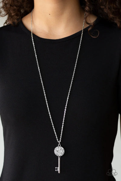 Key Keepsake - White - Necklace