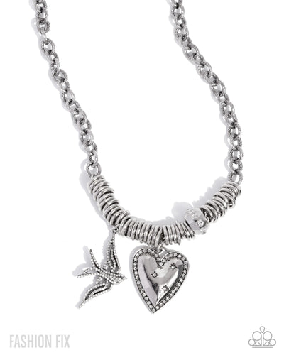 Free-Spirited Freeway - White - Necklace