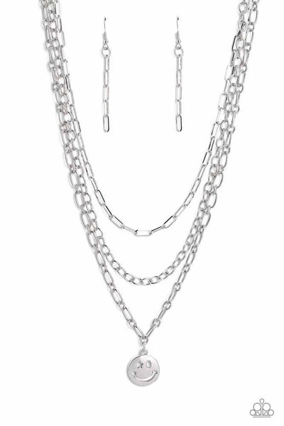 Winking Wanderer - Silver - Necklace