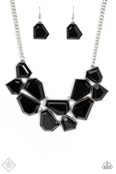 Double-DEFACED - Black - Necklace