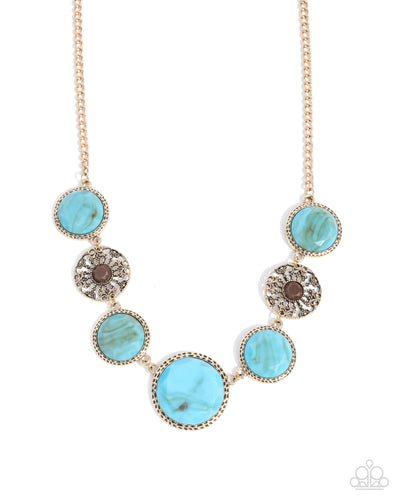 Gentle Glam - Blue - Necklace