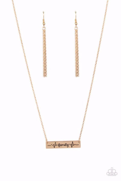 Living The Mom Life - Gold - Necklace