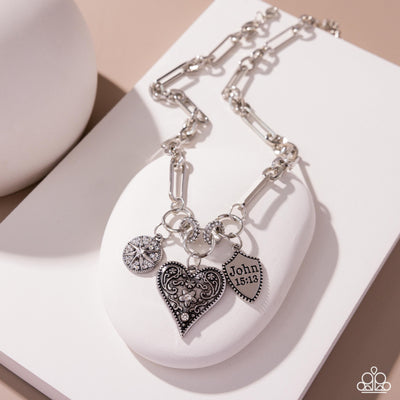 Greater Love - White - Necklace