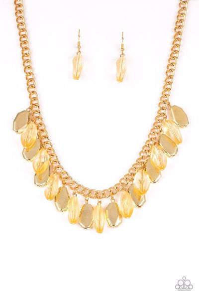 Fringe Fabulous - Gold - Necklace