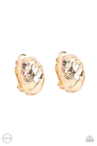 Wrought With Edge - Gold - Earring