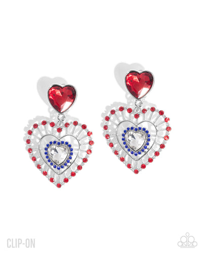 Patriotic Pattern - Multi - Earring