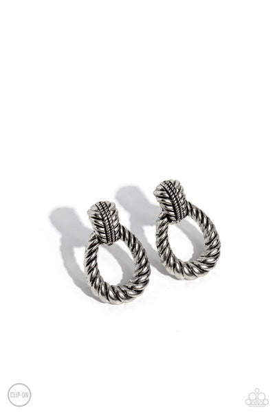 Roping Rodeo - Silver - Earring