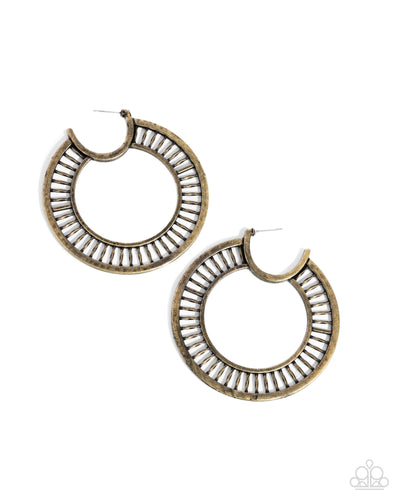 Set the Scene - Brass - Earring