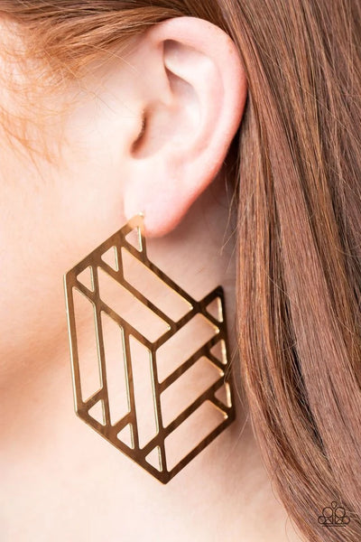 Gotta Get GEO-ing - Gold - Earring