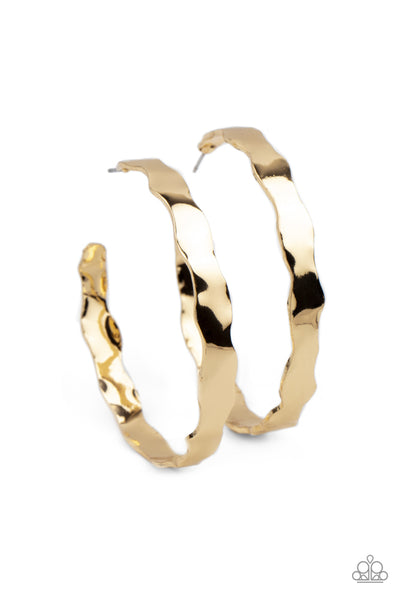 Exhilarated Edge - Gold - Earring