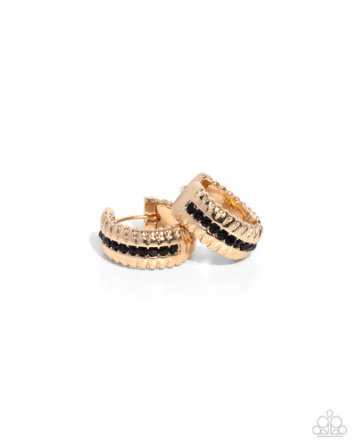 Serrated Shimmer - Gold - Earring