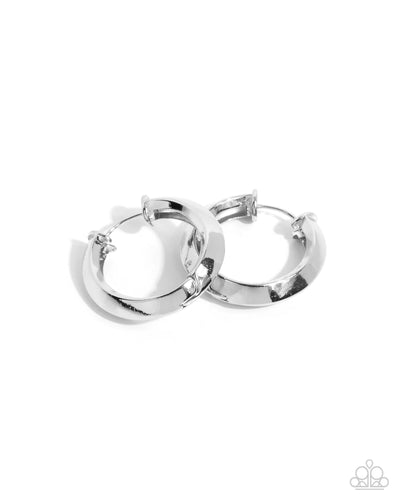 Hinged Homage - Silver - Earring