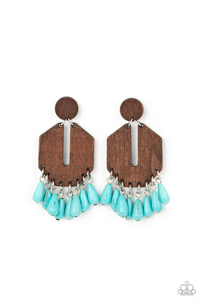 Western Retreat - Blue - Earring