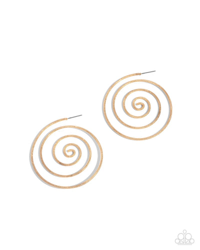 Seize the Spiral - Gold - Earring