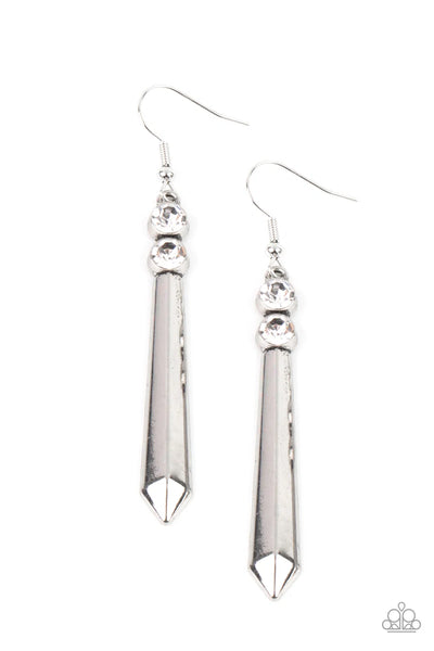 Sparkle Stream - White - Earring