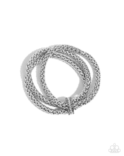 Faceted Facade - Silver - Bracelet