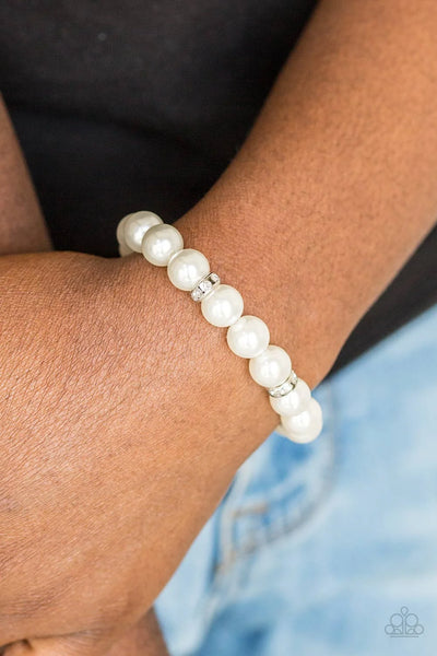Exquisitely Elite - White - Bracelet