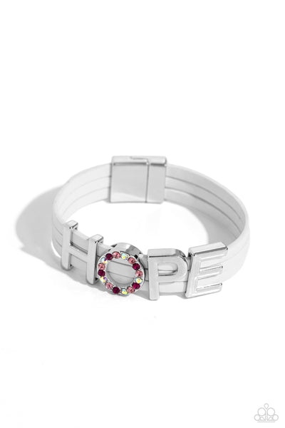 Hopeful Haute - White - Bracelet