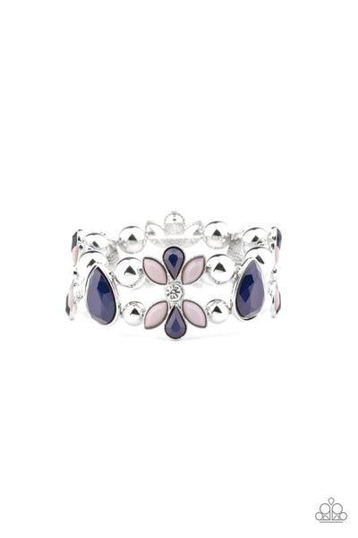 Fabulously Flourishing - Blue - Bracelet