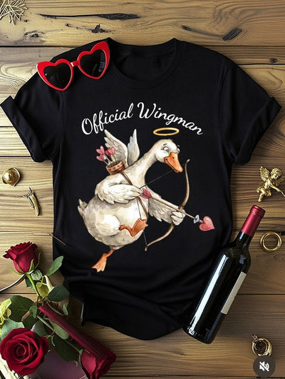 Official Wingman Cupid Goose T-Shirt - Valentine's Day Gift