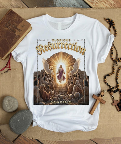 Glorious Resurrection Jesus Christ Ascent Christian Tee