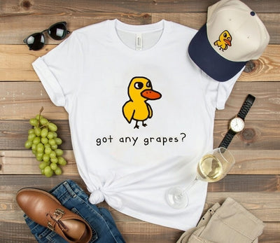 Funny Duck Song 'Got Any Grapes?' DTF T-Shirt